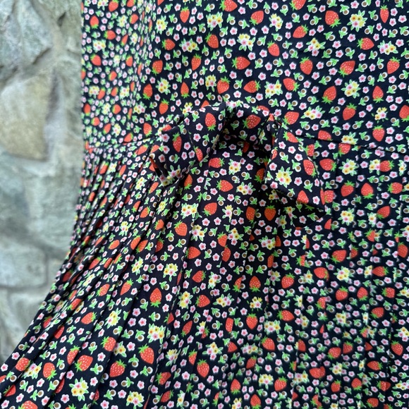 Batsheva Strawberry & Ditsy Floral Print Midi Skirt - Picture 7 of 12